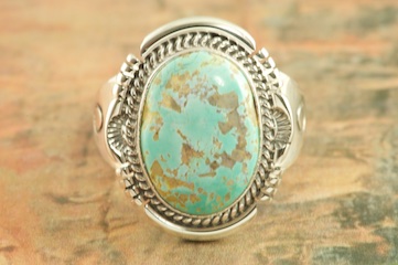 Genuine Candelaria Turquoise Sterling Silver Ring